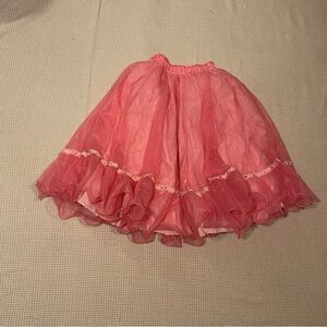 Pink Ruffled Circle Skirt